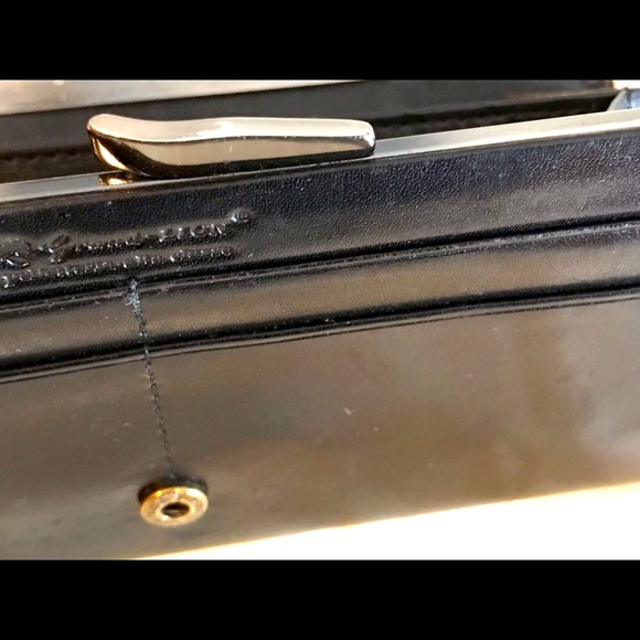 Grand Lion Leather Wallet Black 7 x 3 1/2” vintage - Picture 15 of 16